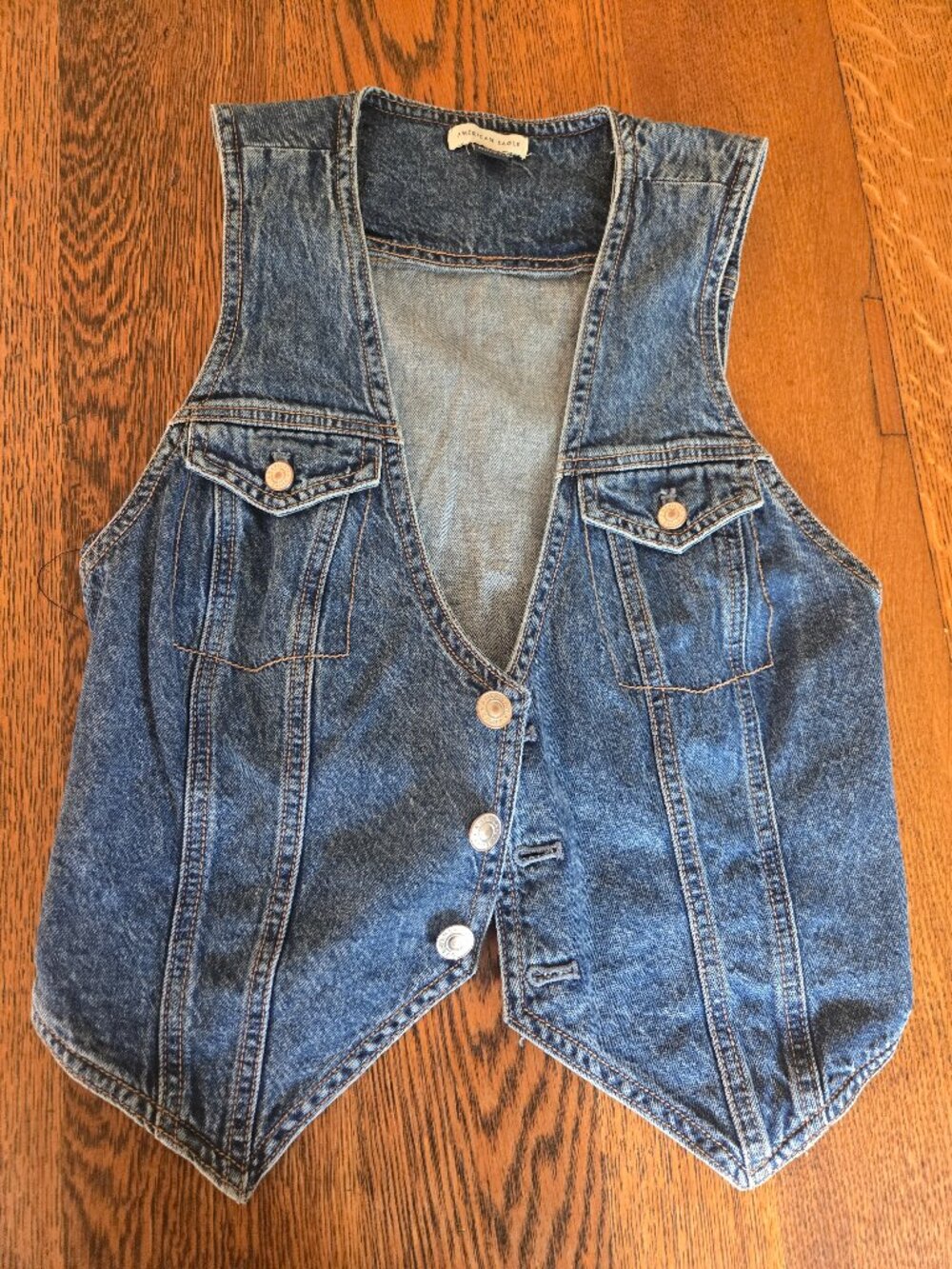 American Eagle Denim Vest, Size Small